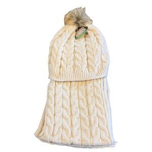 NWT Pugs Knit Beanie and Scarf